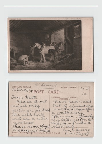 Postcard george morland - george,