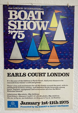 Exhibition Poster - Boat Show Earls Court London -  Original  1975         #2010