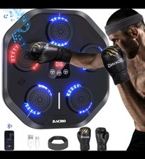 Zacro Music Boxing Machine with Gloves & Headband - Smart Bluetooth Music Boxing