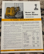 Hyster D4 Tractor Donkey For
