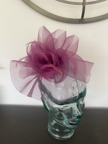 Plum fascinator new - plum,
