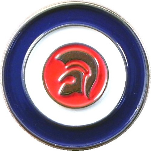 Mod trojan helmet metal enamel - trojan,