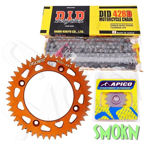 Ktm sx85 chain sprocket kit - ktm, &
