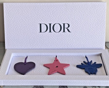 Dior 3 x Leather Purse Bag Charms Set Gift Box VIP Loyalty Limited Edition