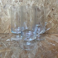 3 x Dartington Large Footed Handled Beer Glass Irish Coffee Frank Thrower 18cm