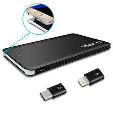 Slim Credit Card sized Power Bank Portable USB Battery Charger For Mobile Phone