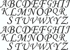 LETTER Vinyl Decal A to Z