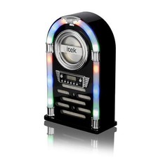 Jukebox by iTek  CD Player, FM Radio, Bluetooth, in Gloss Black, I60018CDGB