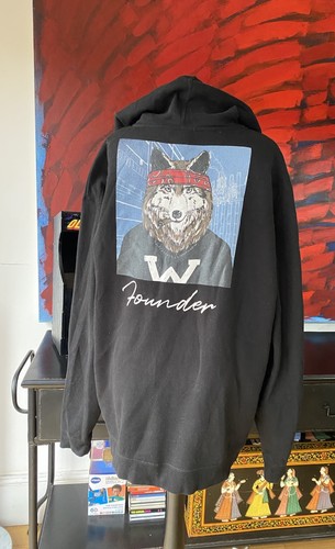 Wolfy bar zip hoodie - wolfy’s,