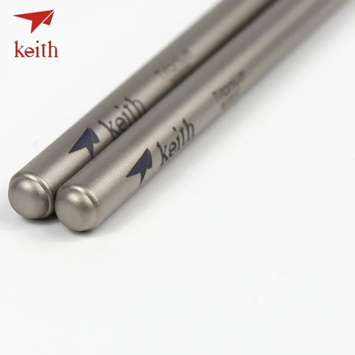 Titanium round chopsticks - titanium,