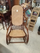 reprodution brentwood rocking chair with cane seat and back