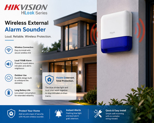 Hilook wireless outdoor alarm - hilook,