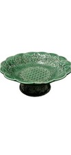 Wedgwood 19th century green majolica comport Serving Dish