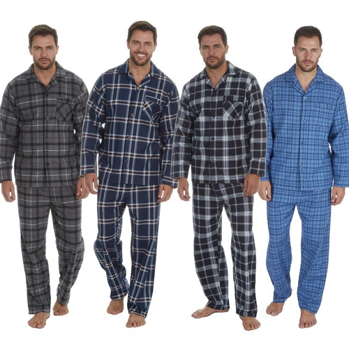 Mens flannel pyjamas 100 - mens, 100%