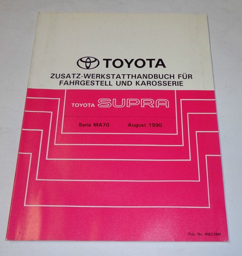 Workshop manual toyota supra - workshop,