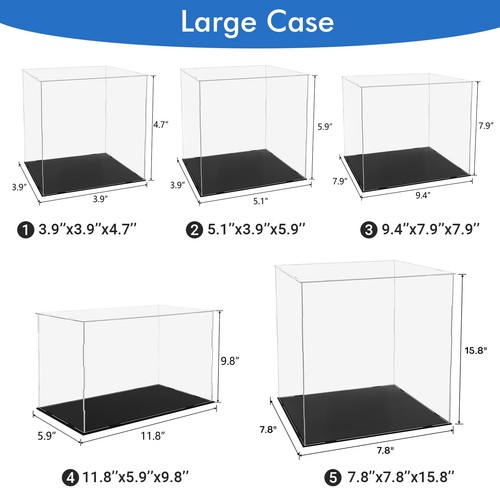 Clear acrylic display case - clear,