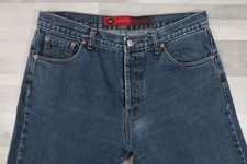 Mens Levi's 501 Vintage BIG E Straight Blue Jeans W34 L30 Made In USA 552 Button