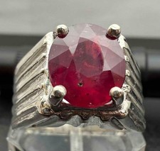 4.93 CT MINED RED RUBY .925