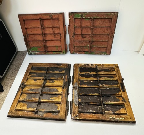 Vintage wooden window - wooden, shutters