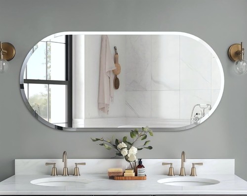 Oblong wall mirror 60x120cm - wall,