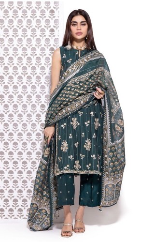 Khaddi new embroidered three - embroidered,
