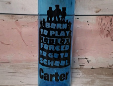 Personalised Born to play roblox sticker