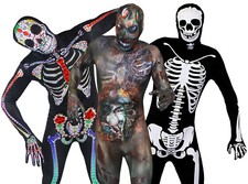 HALLOWEEN SKIN SUIT ADULT MENS