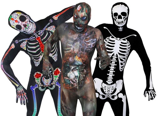 Halloween skin suit - suit, mens