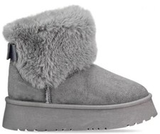 H.O.S Grey Faux Fur Lined