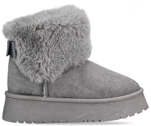 Grey faux fur - grey,