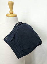 NEXT Linen Blend Shorts Womens UK10 Navy Lightweight Comfortable