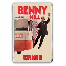 BENNY HILL -ERNIE THE FASTEST MILKMAN IN THE WEST- JUMBO FRIDGE MAGNET