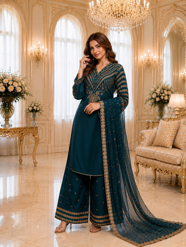Viscose palazzo suit - (291),