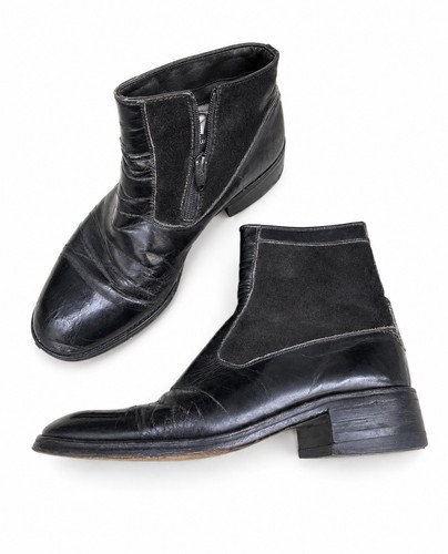 Vintage 1970 black leather - 1970’s,