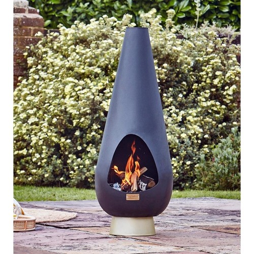 Ivyline outdoor fireplace matt - fireplace,
