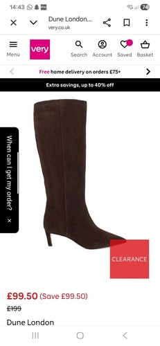 Dune smoothly suede - dune, knee
