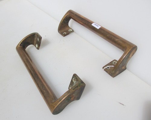 Antique copper door handles - copper,