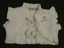 ELIANE ET LENA COLLECTION BABY GIRL SLEEVELESS KNITTED CARDIGAN AGE 6 MONTHS