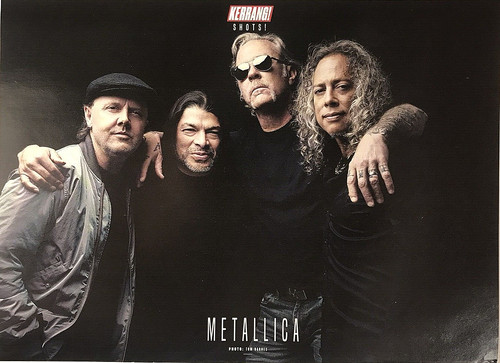 Metallica magazine poster - a4,