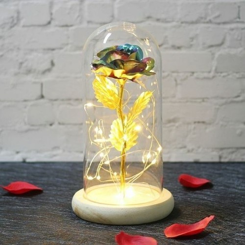 Eternal rose glass dome - rose,