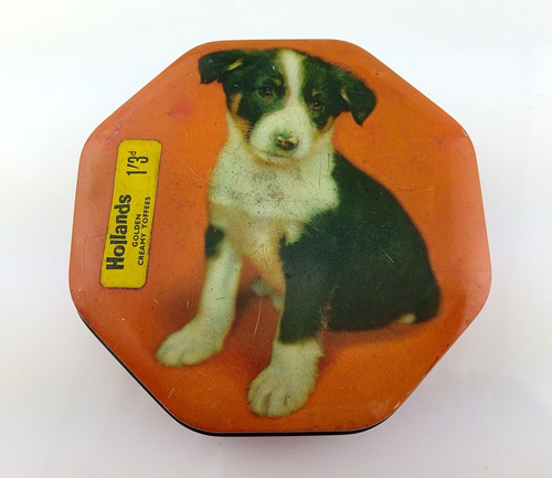 Vintage octagonal puppy dog - octagonal,