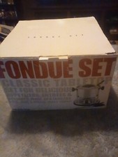 Tabletop fondue set,new open
