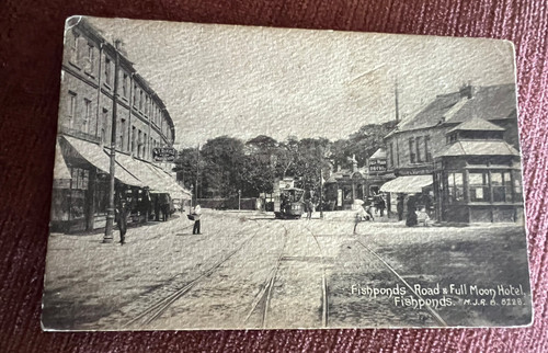 Antique postcard fishponds - postcard,