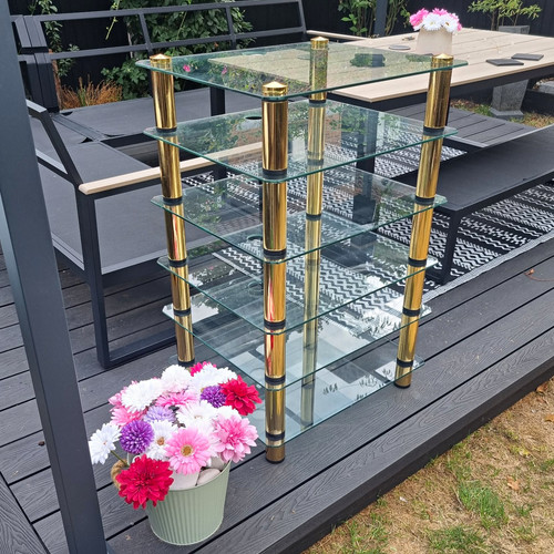 Tempered glass rack stand - av,