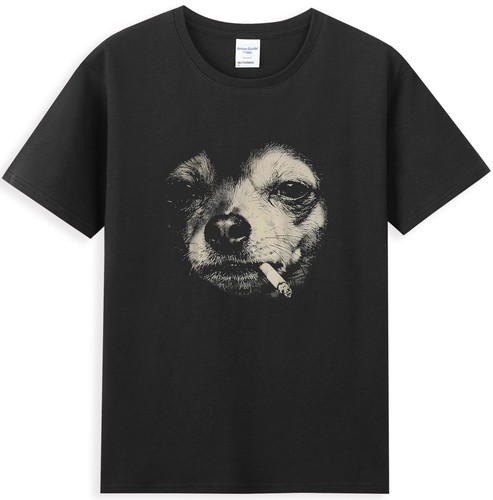 Dog smoking cigarette - dog,