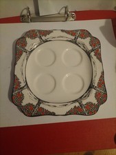 Crown Dugal Ware Orange Tree Egg Cups Plate Good Condition