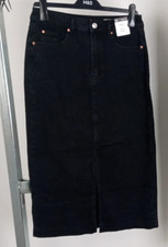 M&S Women's Skirt Black Denim