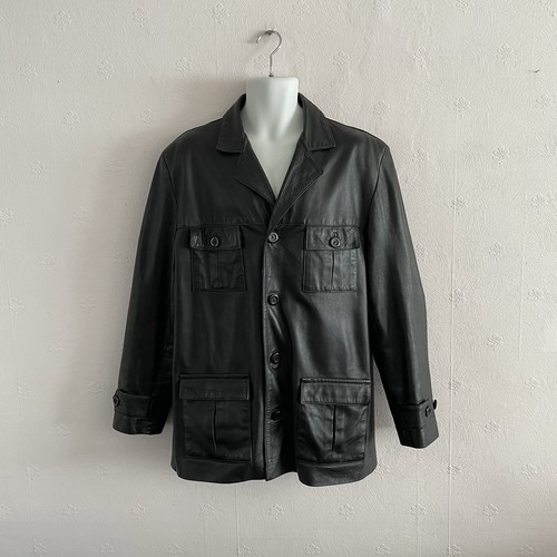 Vintage milan leather coat m - vintage,