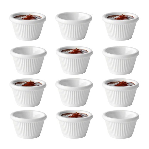 12x tableware fluted - tableware, ramekin