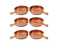 Oven Dishes w/ Short Handles Terracotta Brown Kitchen Dining Roasting Dishware